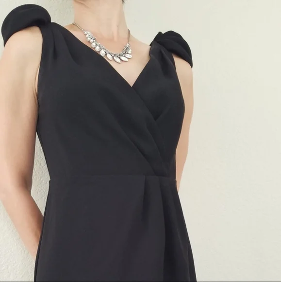 ann taylor loft little black dress Ann Taylor LOFT Little Black Dress, V-Neck Midi Shift Dress, Business  Evening